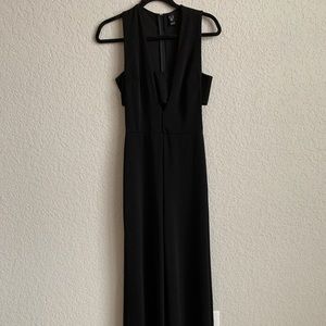 Windsor Store Black Wide Leg Jumpsuit